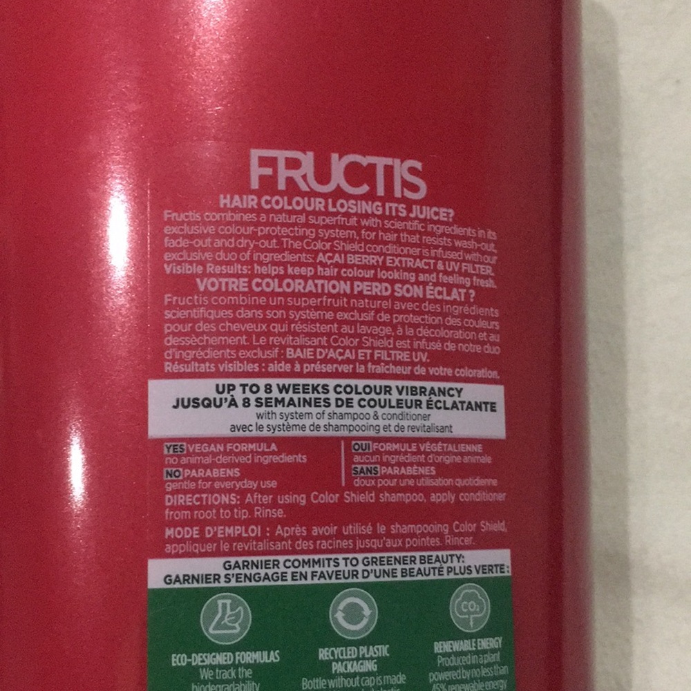 Garnier Fructis Colour Shield/Protecting Conditioner UV FILTER 621 ml - Picture 6 of 7